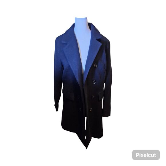 1NWOT Size Medium Allegra K Winter Black Coat - Picture 8 of 10